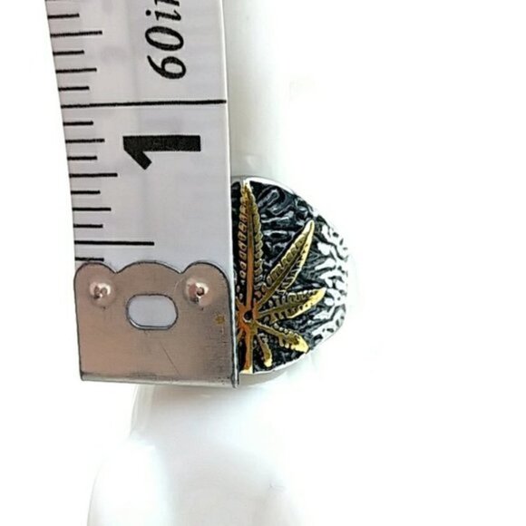 420 Stainless Steel Mary Jane Ring Hypoallergenic Unisex Ring - Picture 3 of 8